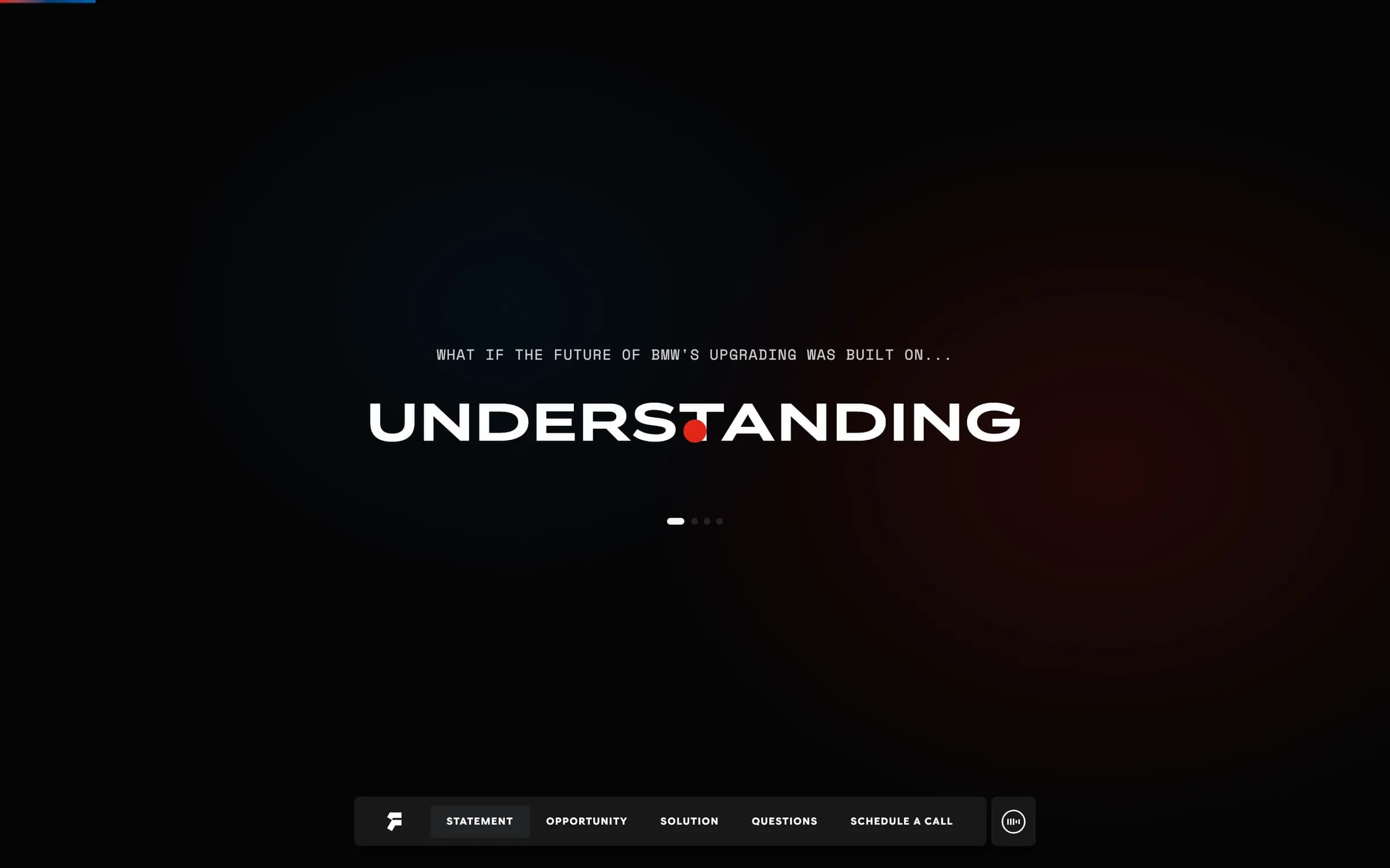 Sekcia s kinetickou typografiou „Understanding“